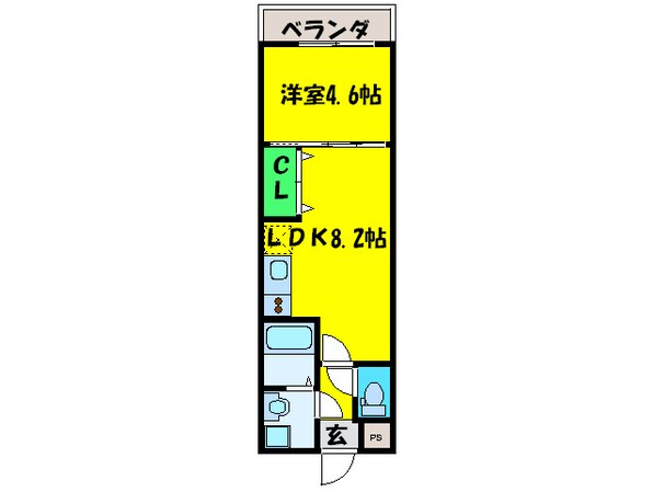 フジパレス堺大浜Ⅲ番館の物件間取画像